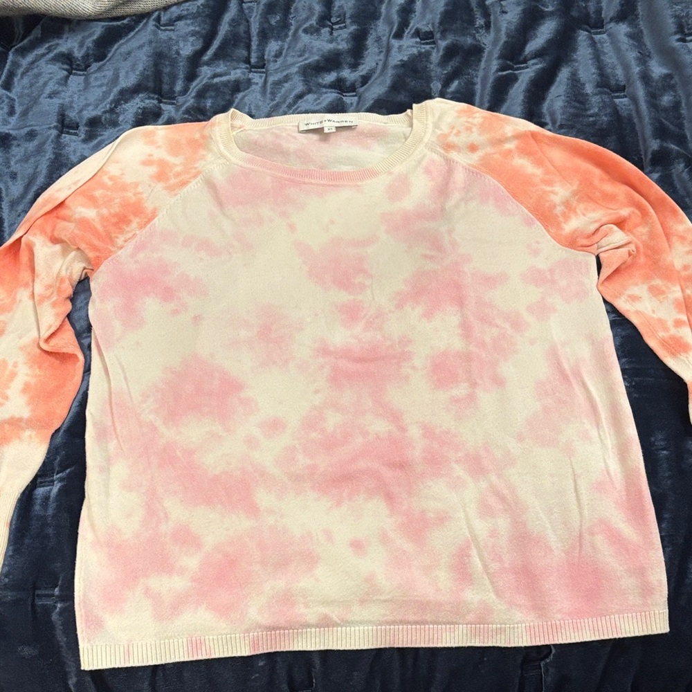 White + Warren Soft Pink Sweater